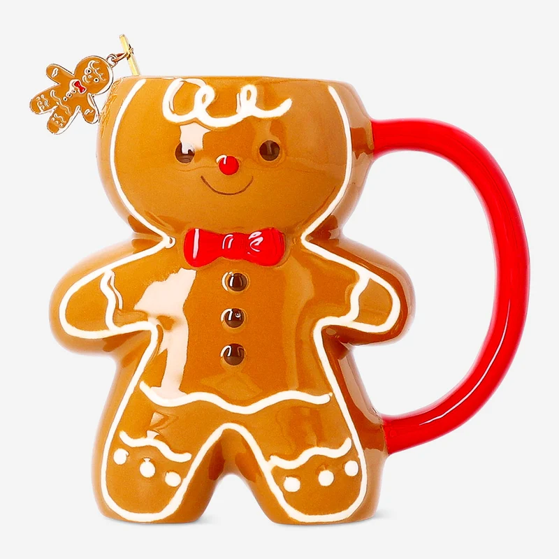 Gingerbread person mug with spoon - 300 ml