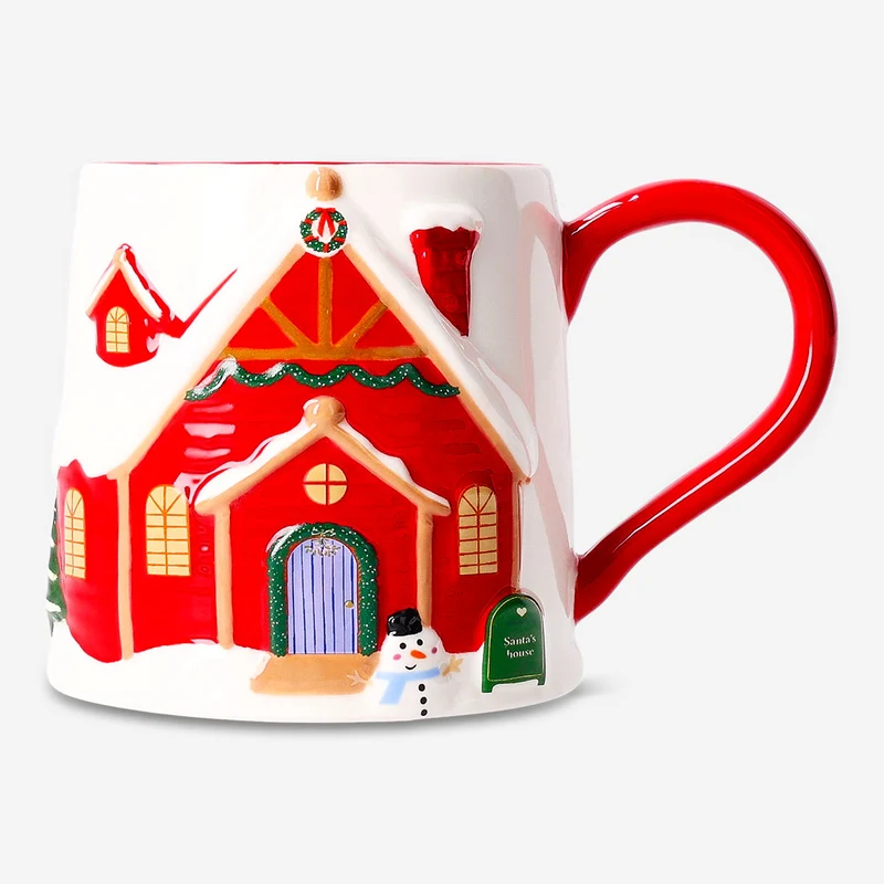 Santa's house mug - 380 ml