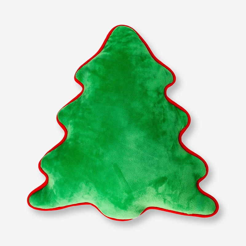 Christmas tree with hearts cushion - 40x39 cm