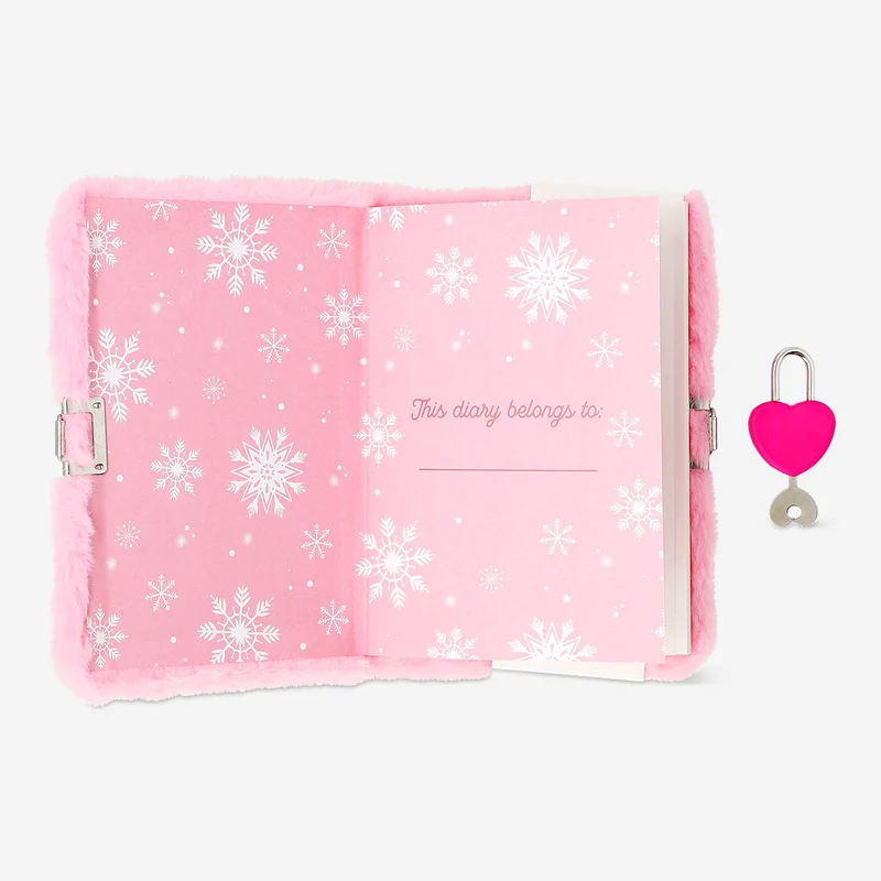 Plush reindeer diary with lock