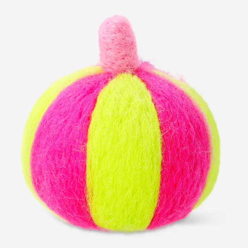 Decorative textile pumpkin - 6 cm