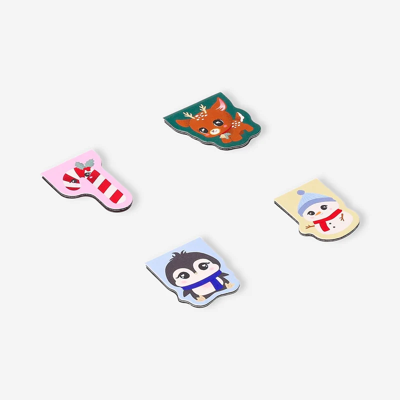 Magnetic Christmas bookmarks - 4 pcs