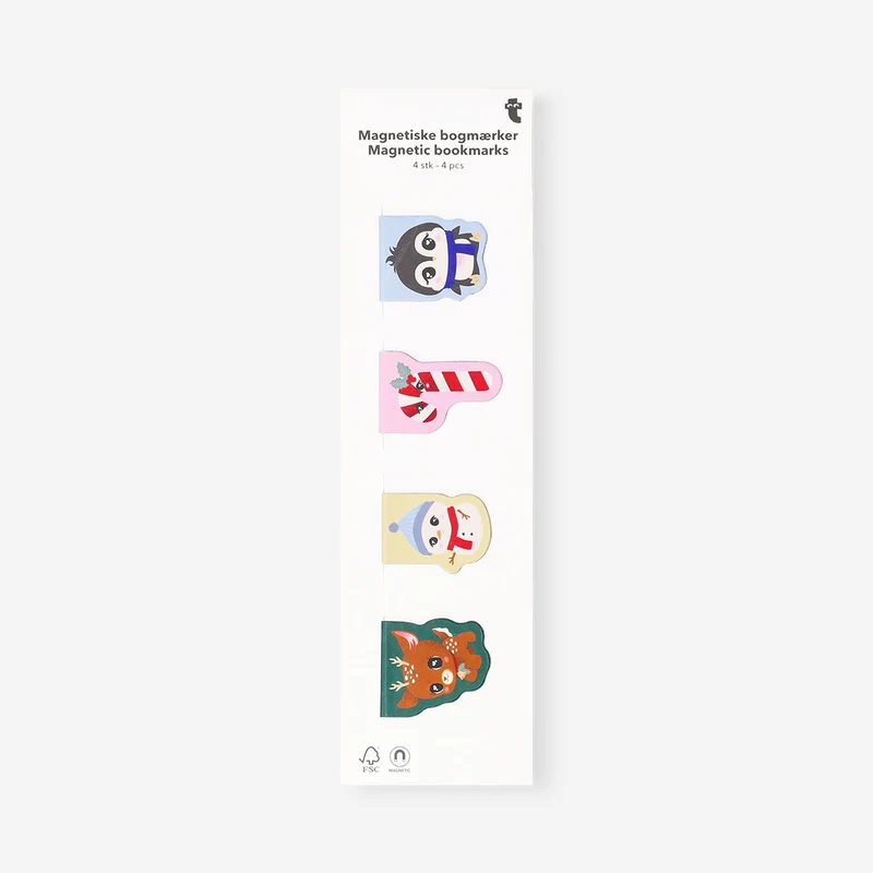 Magnetic Christmas bookmarks - 4 pcs