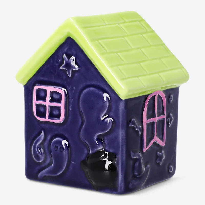 Decorative ceramic Halloween house - 10 cm