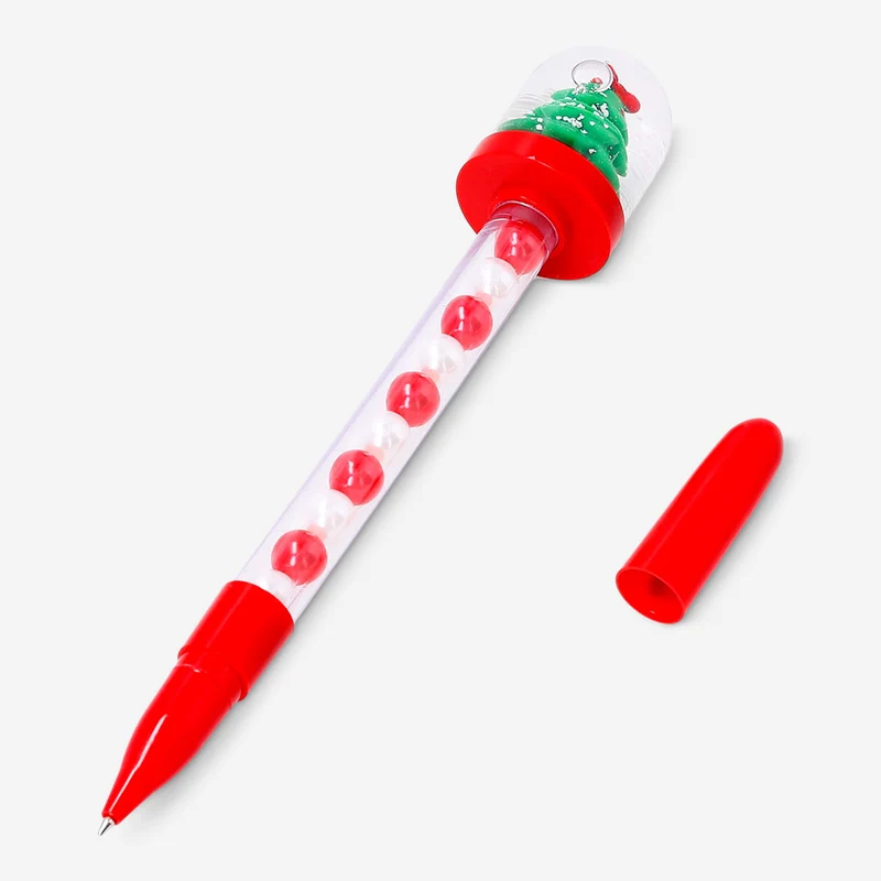 Ballpoint pen - Christmas tree in snowglobe