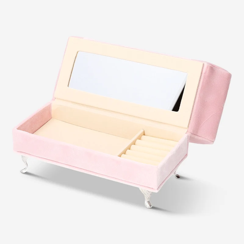 Velvet heart sofa jewellery storage