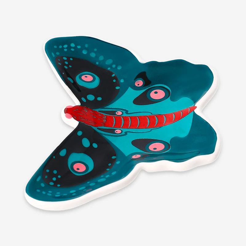 Ceramic butterfly trinket tray