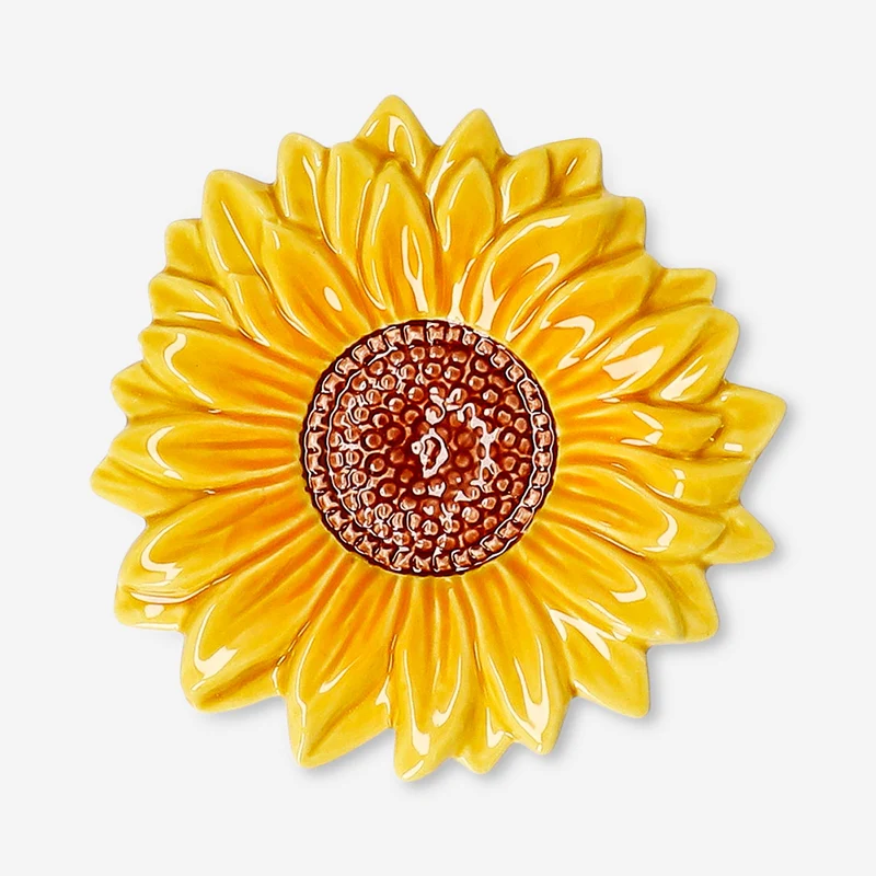 Ceramic sunflower dish - 10 cm