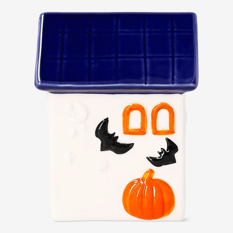 Decorative ceramic Halloween house - 13 cm