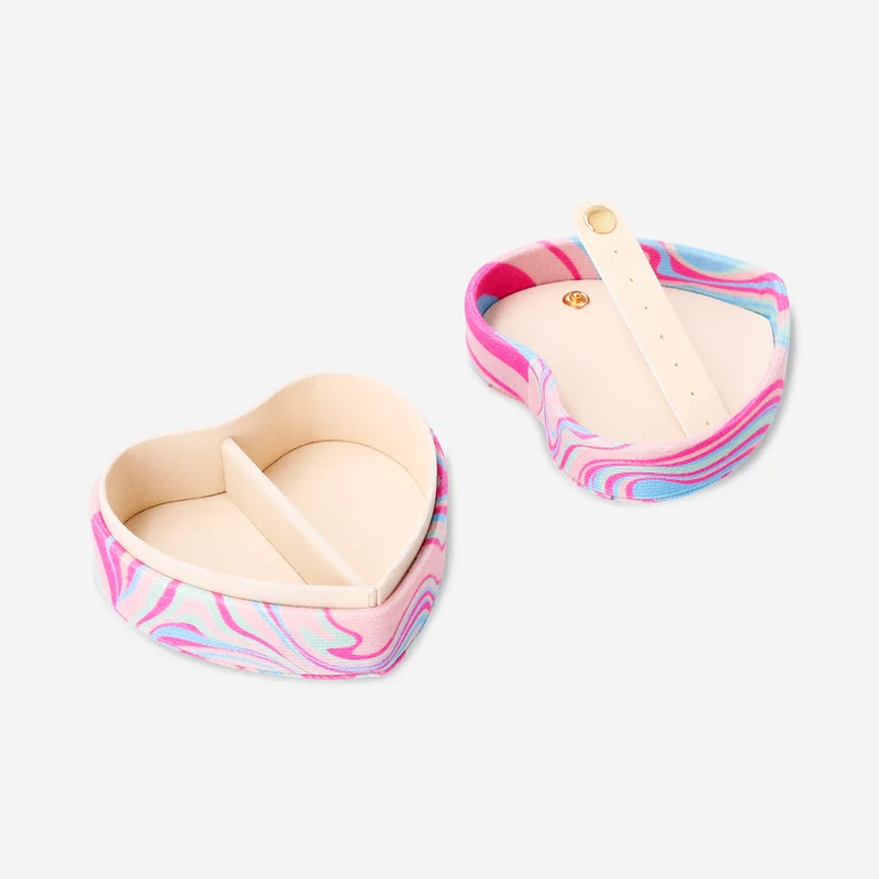 Marble heart jewellery box