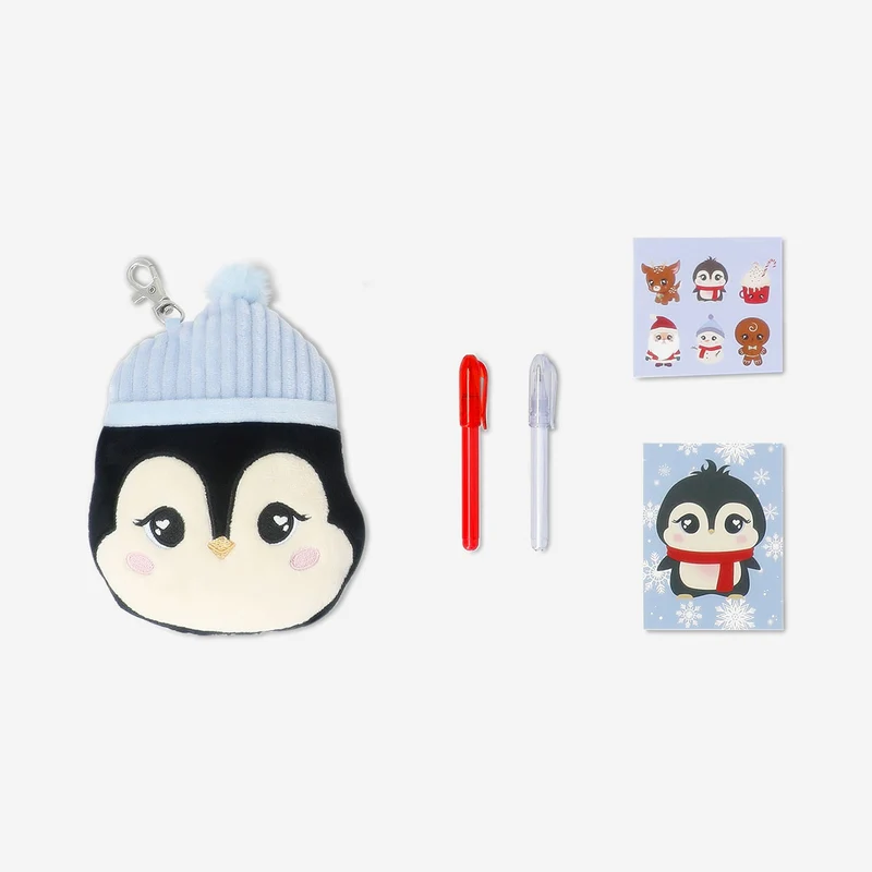 Stationery kit - Plush penguin