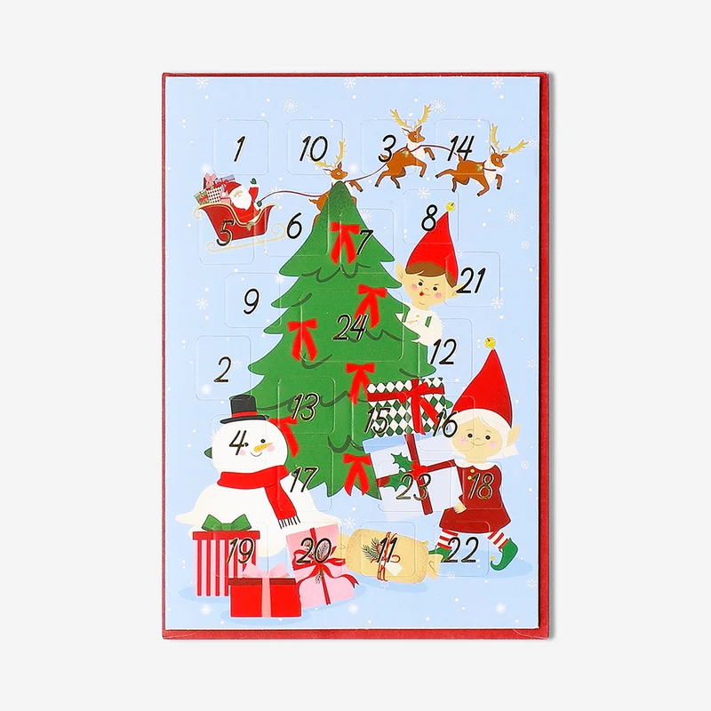 Greetings card - Card as advent calendar