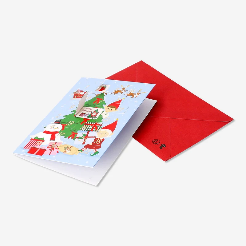 Greetings card - Card as advent calendar