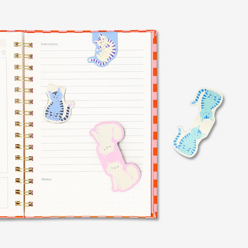 Magnetic bookmarks with cats - 4 pcs