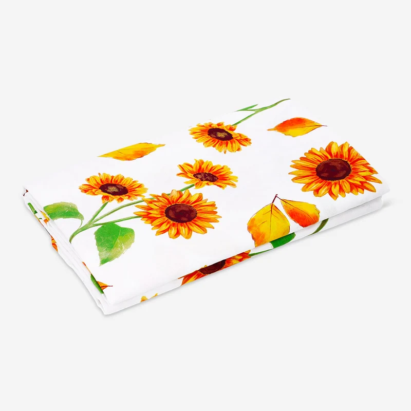Tablecloth with sunflower print - 220x140 cm