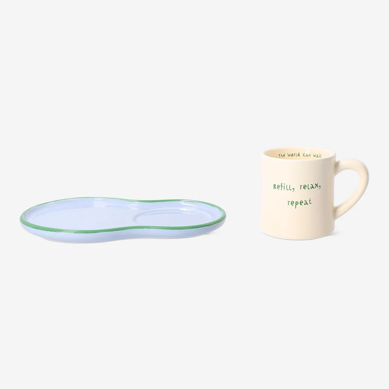 Mug with snack plate - 230 ml
