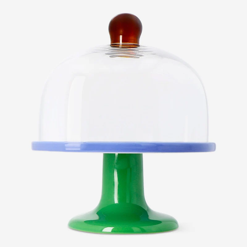 Cake stand with glass lid - 25 cm