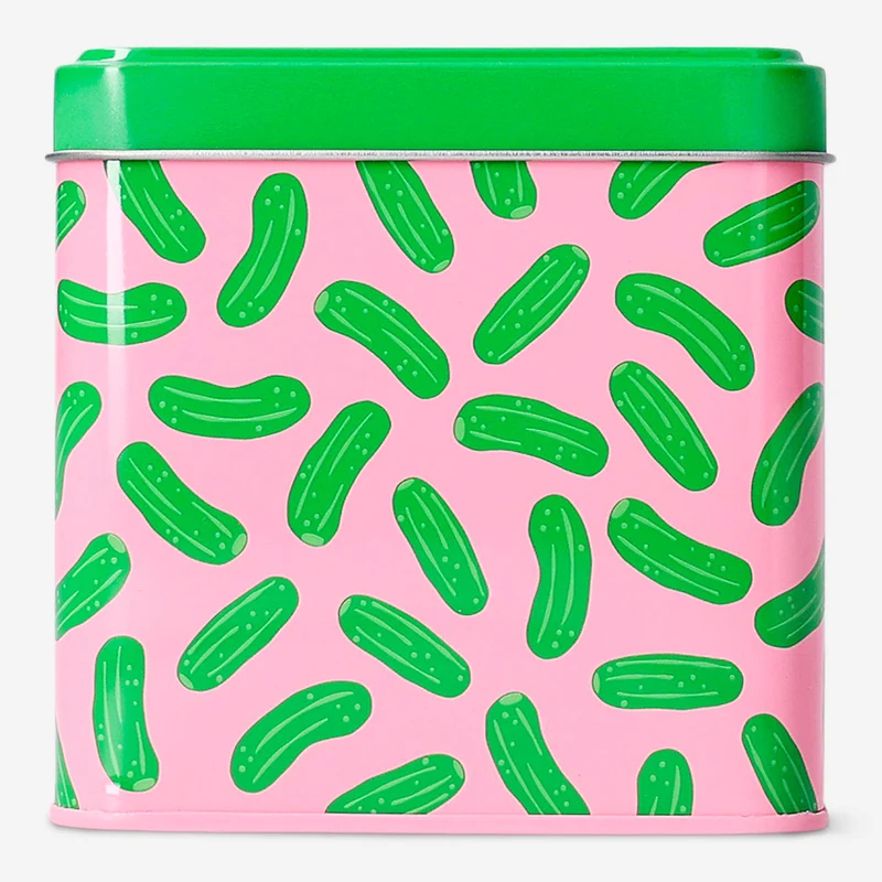 Storage tin with pickle print - 10 cm