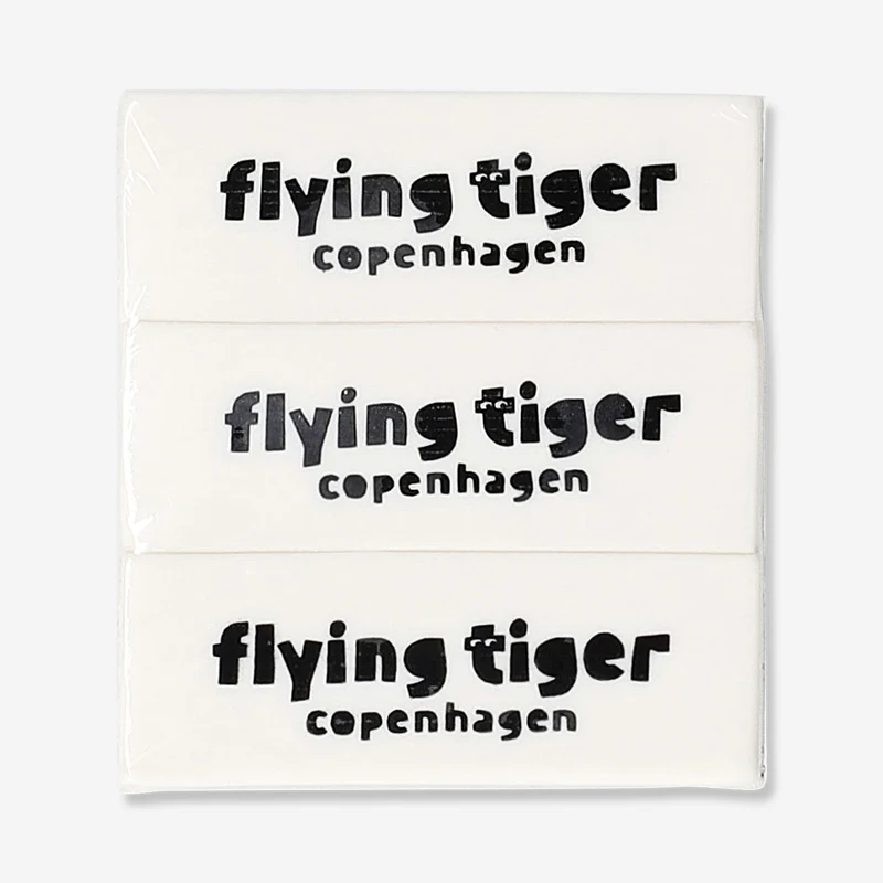Set of erasers - 3 pcs