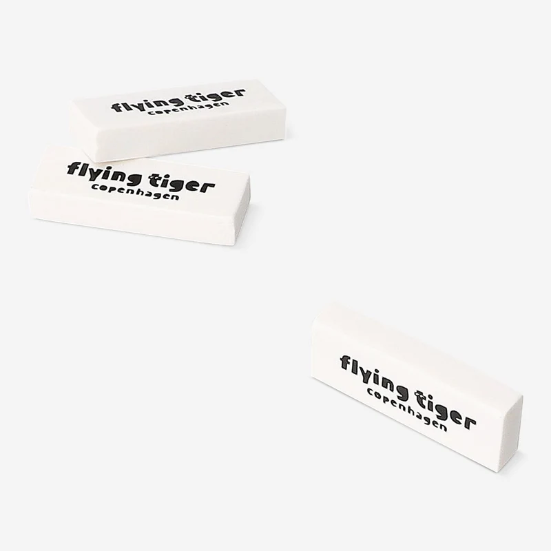 Set of erasers - 3 pcs