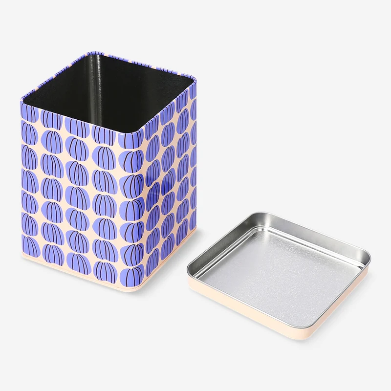 Storage tin with pumpkin print - 13 cm