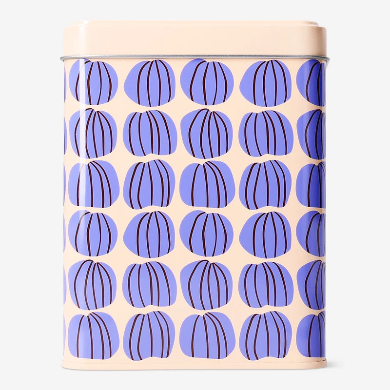 Storage tin with pumpkin print - 13 cm