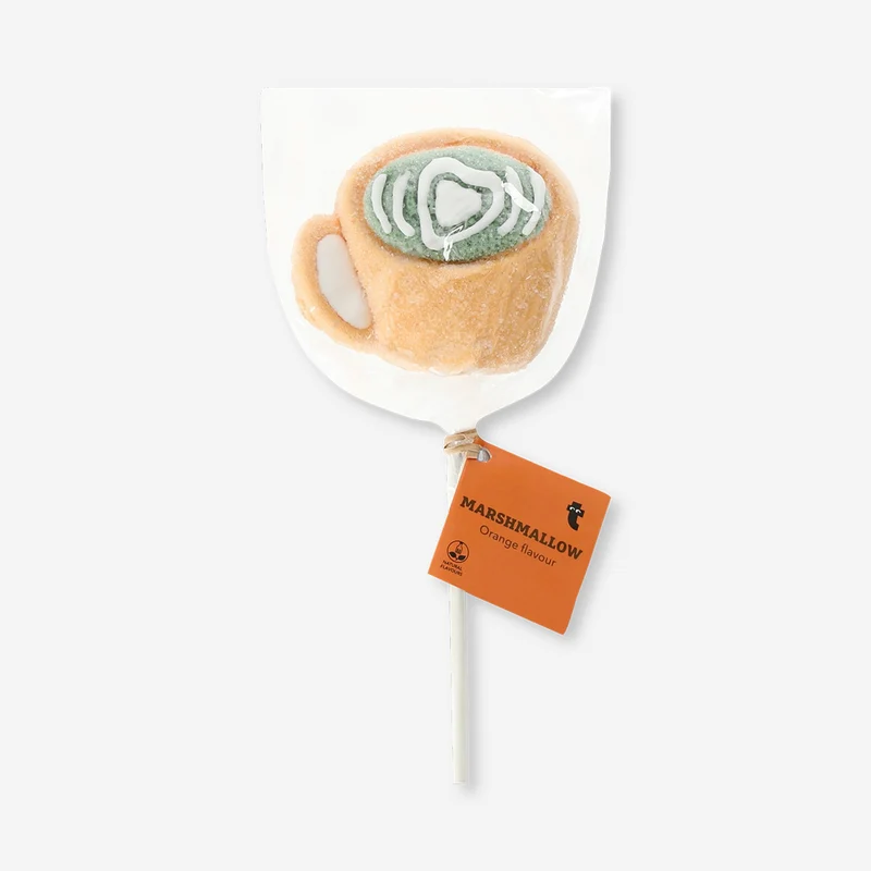 Marshmallow on a stick - Matcha latte