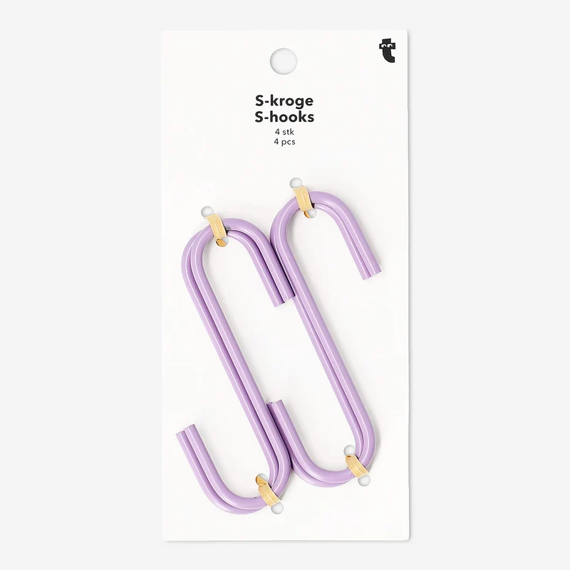 Lilac S-hooks - 2 pcs