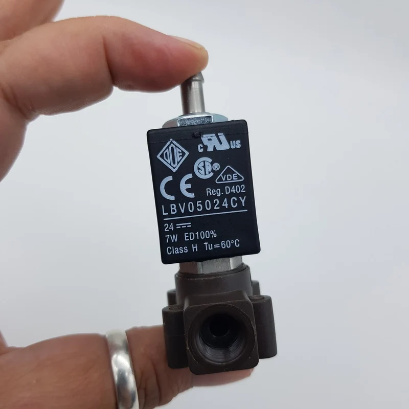 Elettrovalvola 3vie ø 1/8" 24v 7w espresso per macchina da caffe' Carimali bluedot