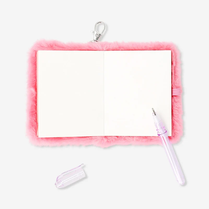 Notebook with keyring - Candy monster motif