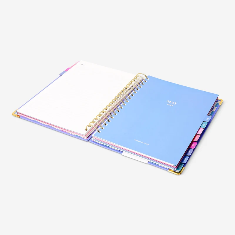 Blue weekly planner 2027 - English