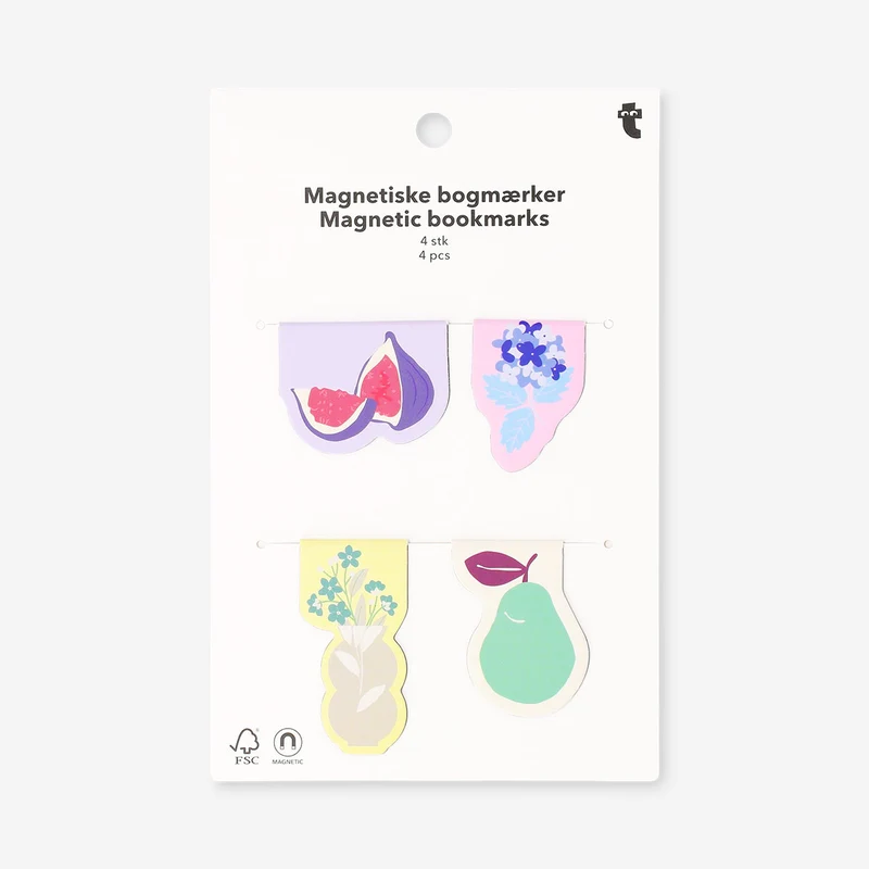 Magnetic bookmarks with summer motifs - 4 pcs