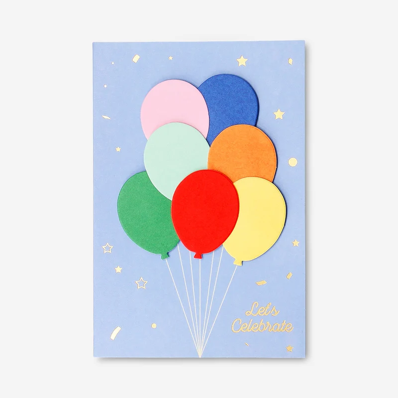 Greetings card - Balloons
