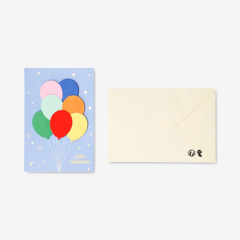 Greetings card - Balloons