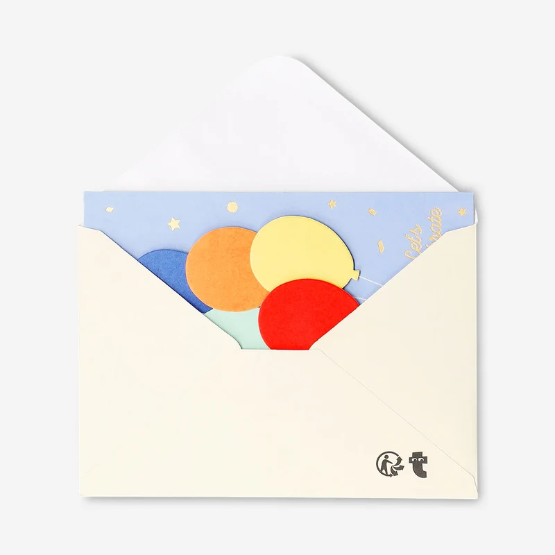 Greetings card - Balloons