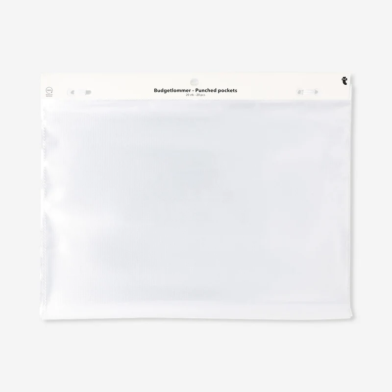 A4 punched pockets - 20 pcs