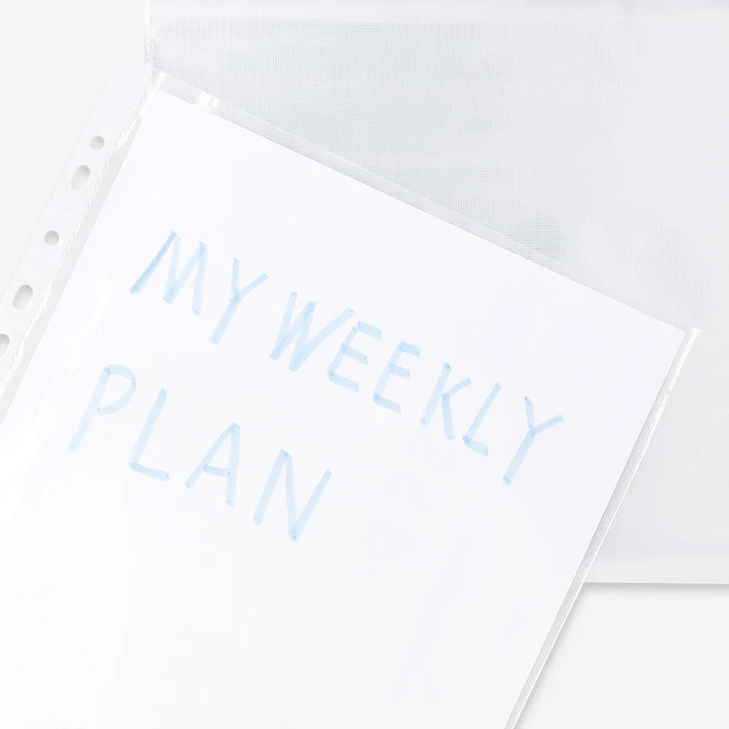 A4 punched pockets - 20 pcs
