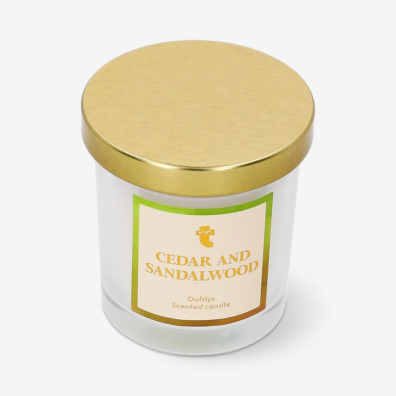 Scented candle - Cedar and sandalwood fragrance