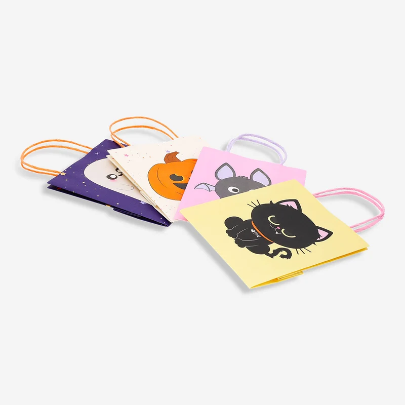 Gift bags with halloween prints - 4 pcs