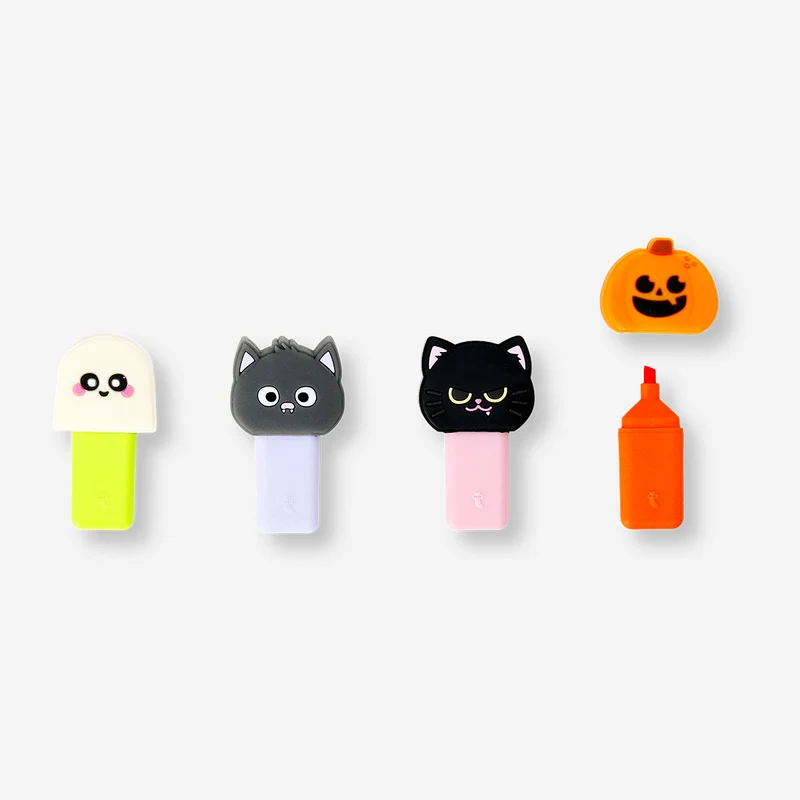 Halloween themed highlighters - 4 pcs