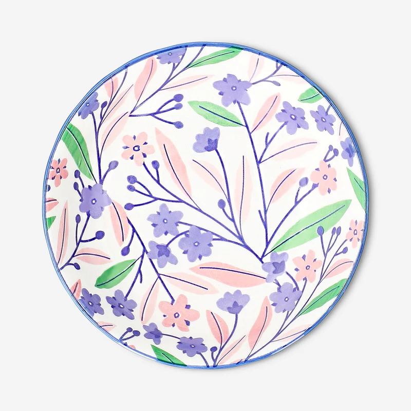 Low bowl with flowers - 14 cm