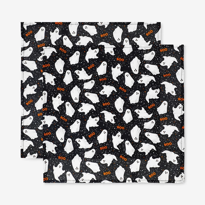 Fabric napkins with ghost print - 2 pcs