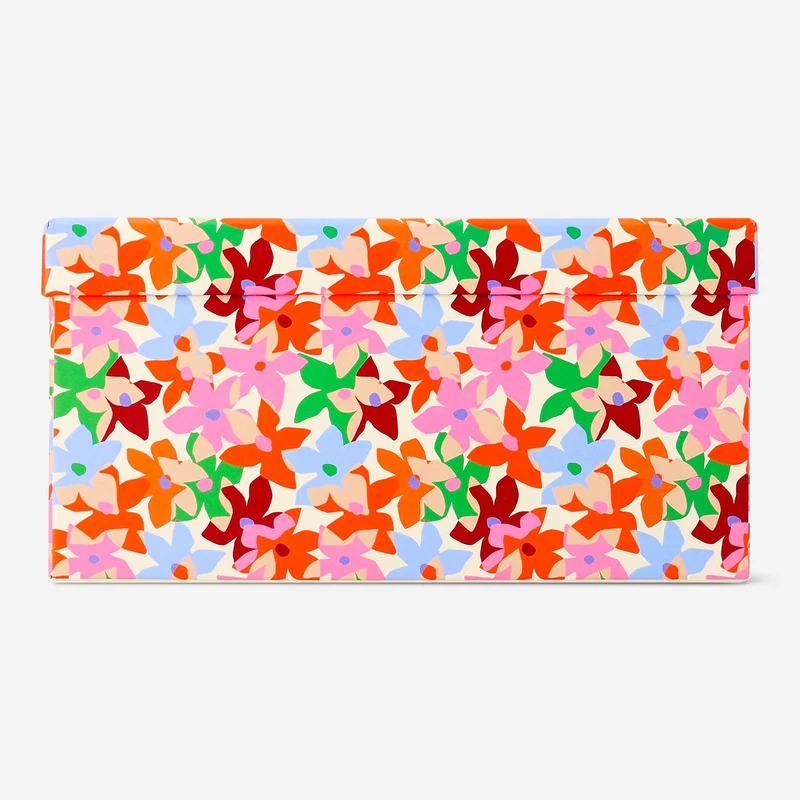 Storage box with geometric print - 17x24