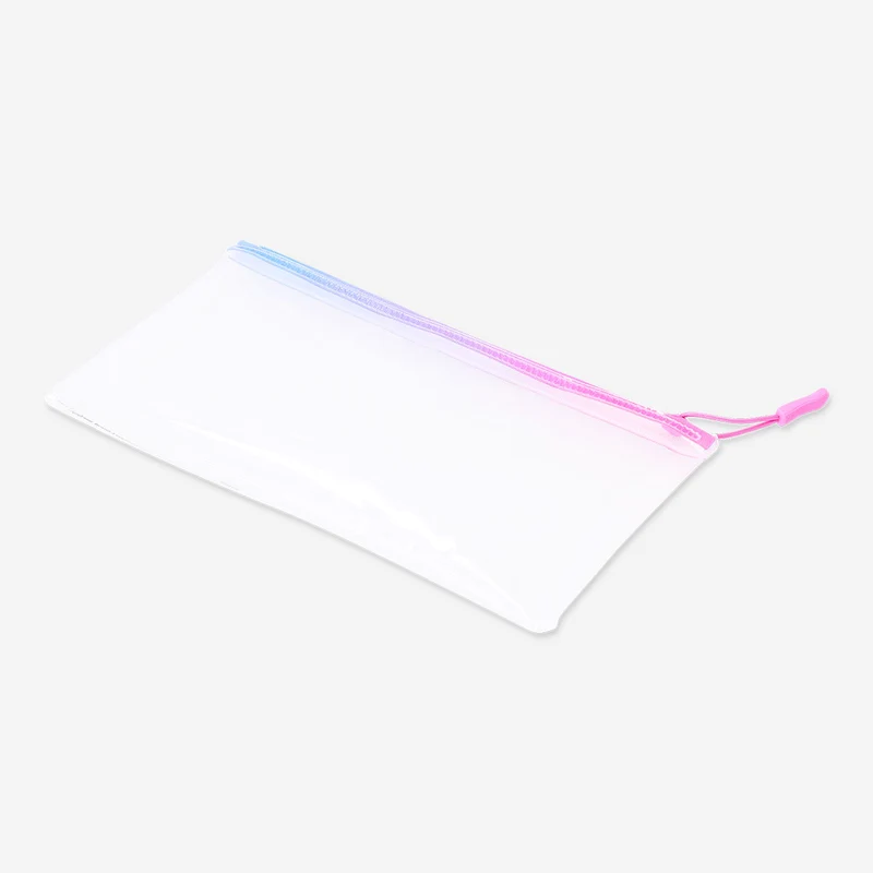 Clear pencil case with zipper
