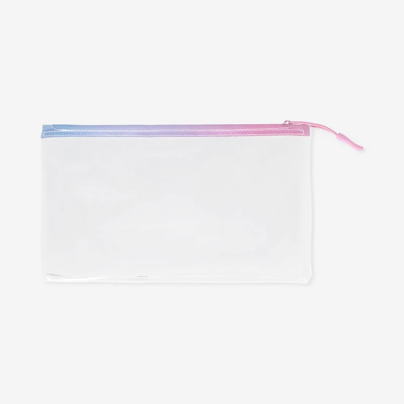 Clear pencil case with zipper