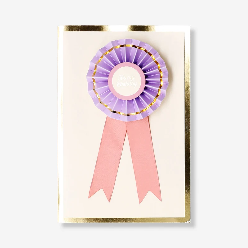 Birthday card - Birthday rosette