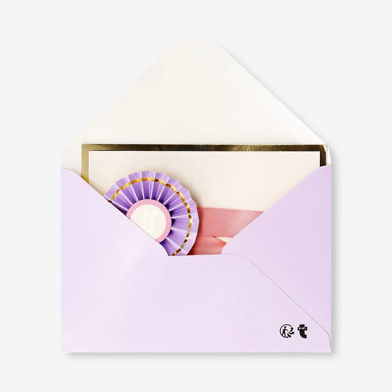 Birthday card - Birthday rosette