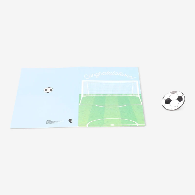 Greetings card - Soccer themed