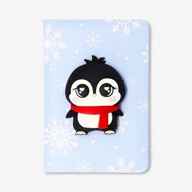 Notebook with penguin