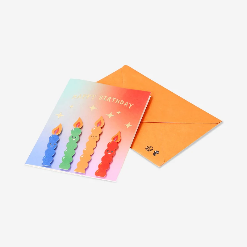 Birthday card - Funny candles